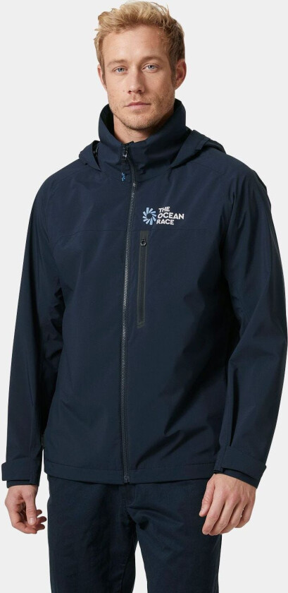 Herre Ocean Race Seiler-skalljakke Med Hette Marineblå 2xl Grå2XL