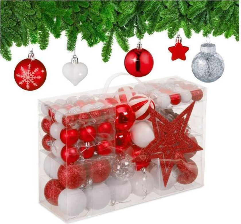 Juletrekuler i sett med 101 stk