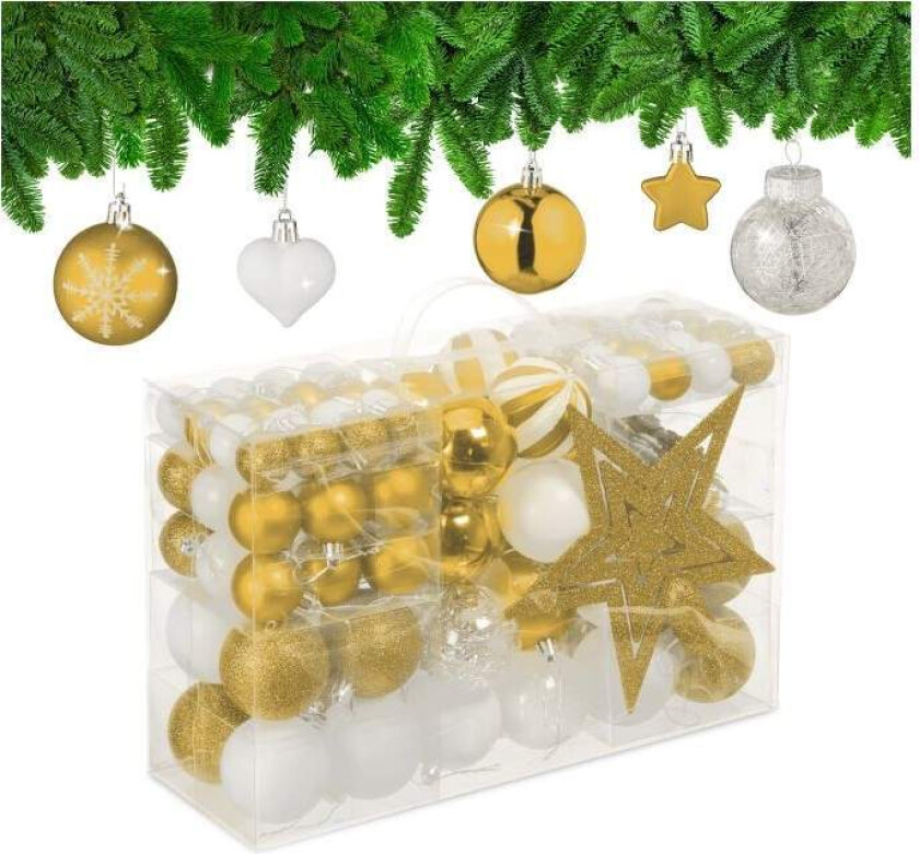 Juletrekuler i sett med 101 stk