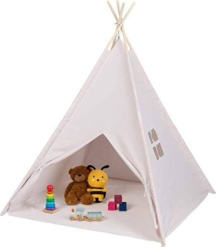 Teepee leketelt med gulvmatte