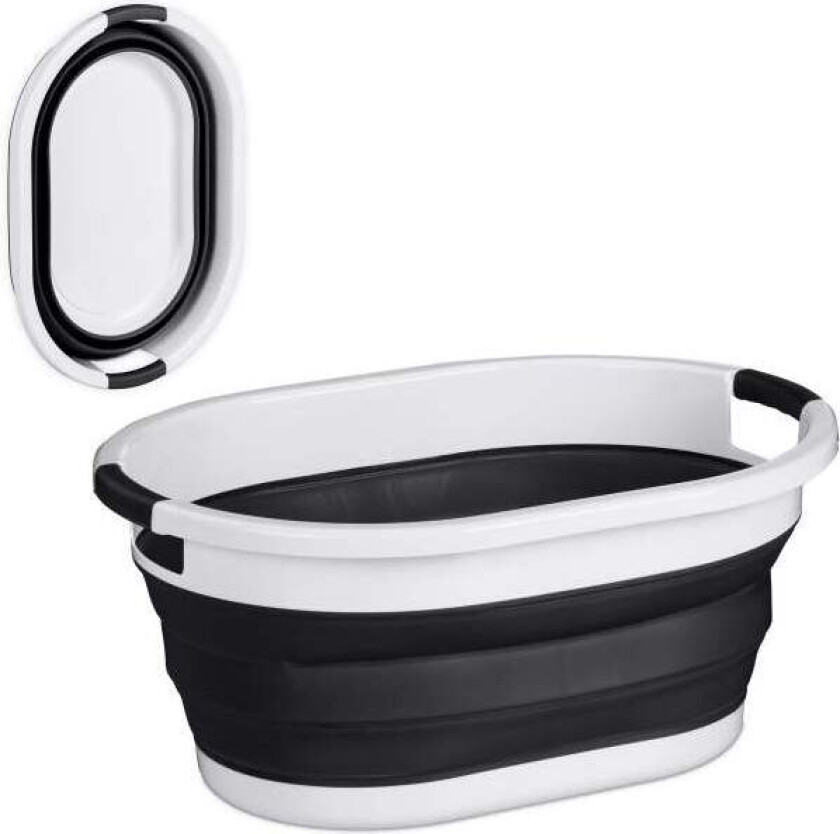 Sammenleggbar skittentøyskurv 36 liter