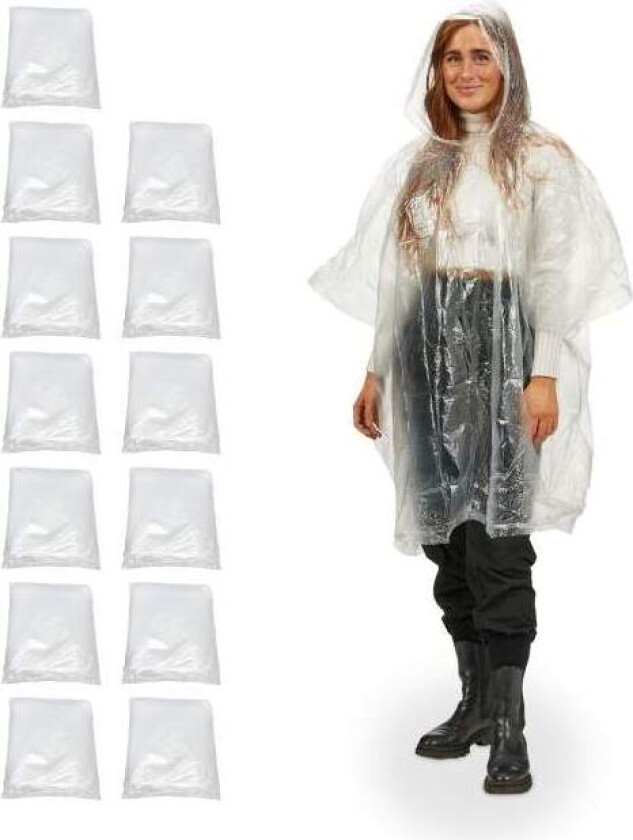 Engangs ponchosett med 13 stk