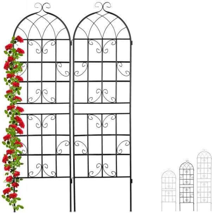 Trellis sett med 2 i landlig stil