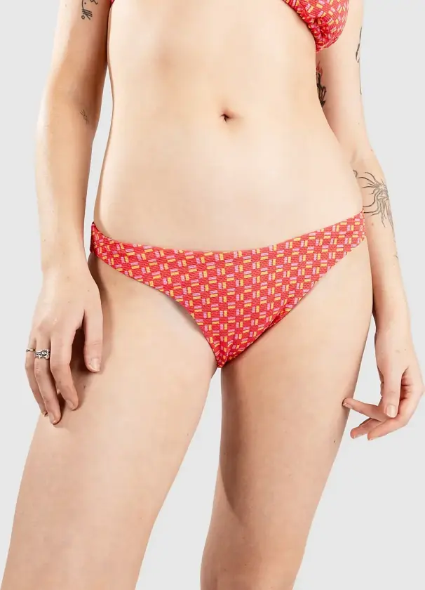 Shell Cove High Leg Cheeky Bikinitruse rød