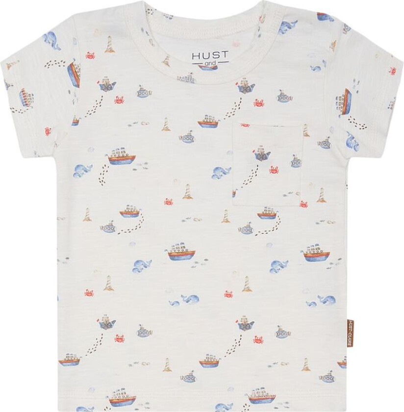 August T-skjorte Ivory | Hvit | 74 cm