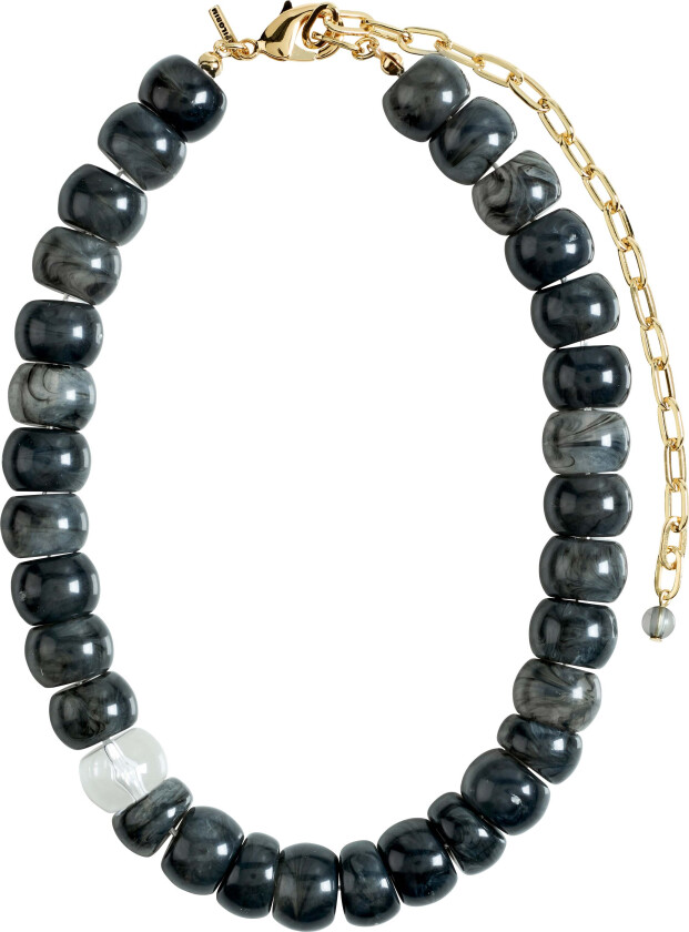 ECLIPSE halskjede grå/gullbelagt