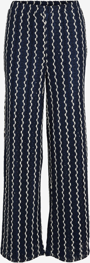 Bukse viEllen HW Wide Fit Pants - Blå