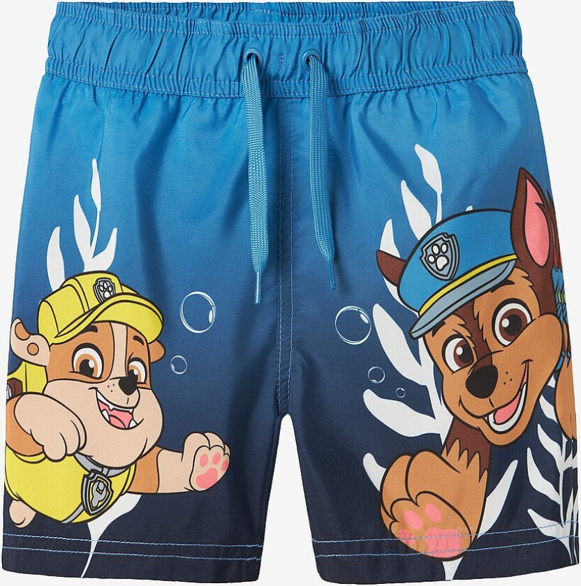 Badebukse nmmMabbe Paw Long Swimshorts - Blå