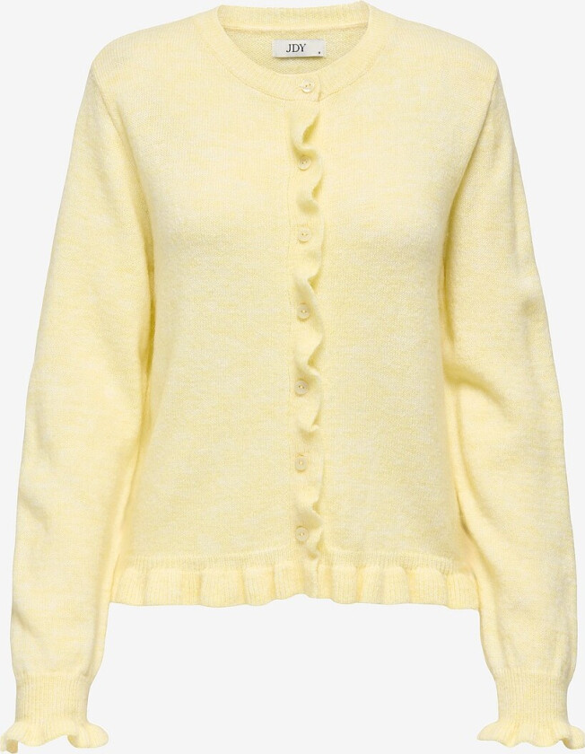 Kardigan jdyLetty L/S O-neck Frill - Gul