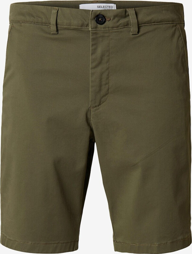 Chinoshorts slhSlim-Miles Flex Shorts - Grønn