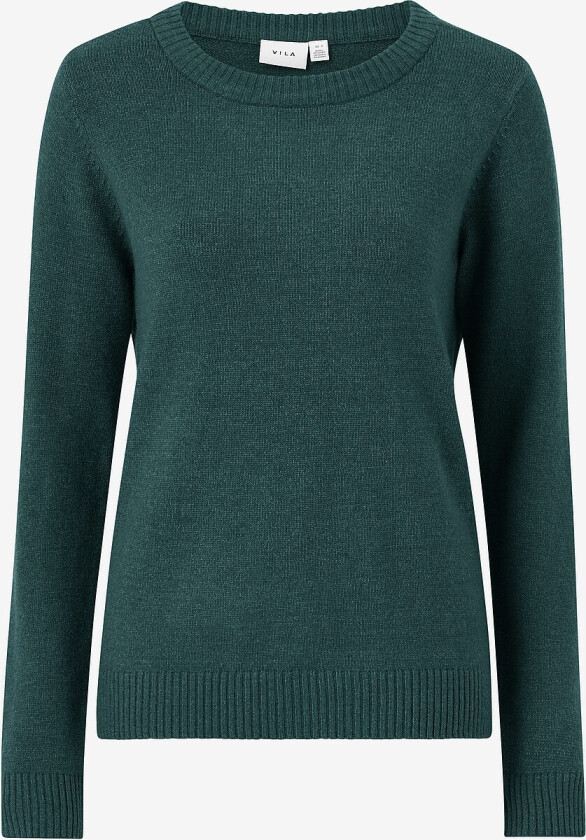 Pullover viRil L/s O-neck Knit Top - Blå