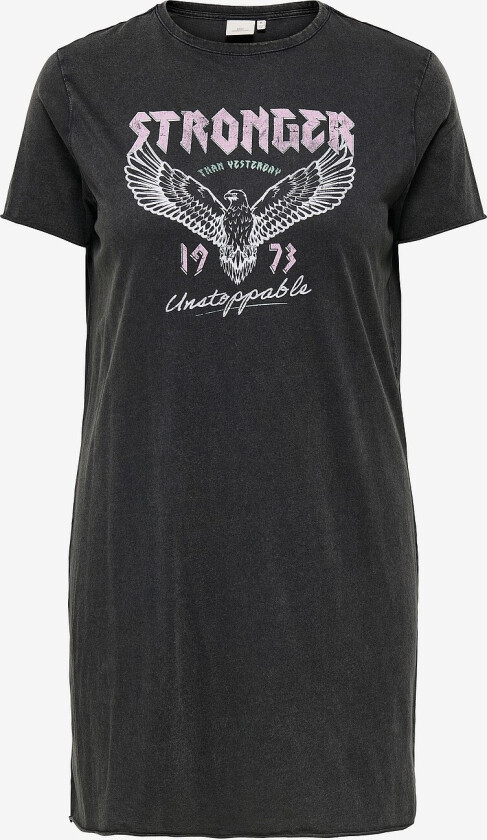 Kjole carLucy Life SS T-shirt Dress Jrs - Svart