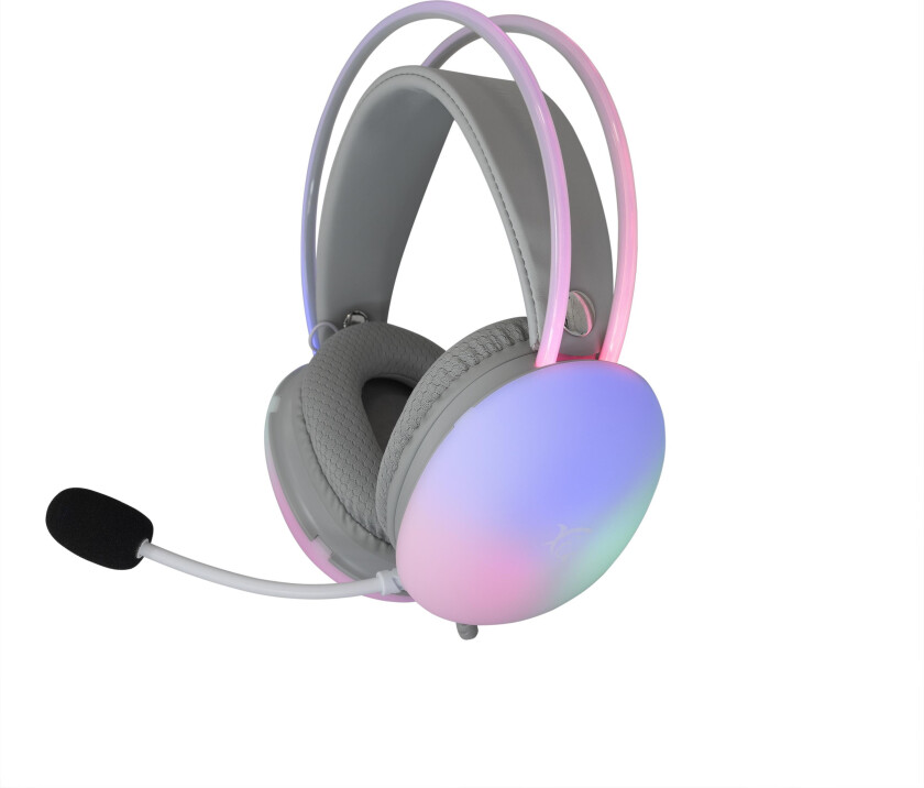 GH-2342 Firefly Gaming Headset (2x3,5 mm/USB) Hvit