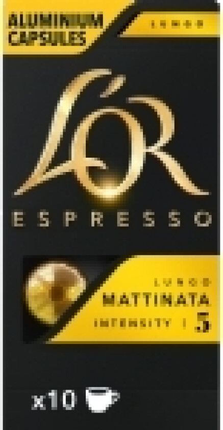 LOR Kavos kapsler L'OR MATTINATA, 10 Nespresso® espressokapsler