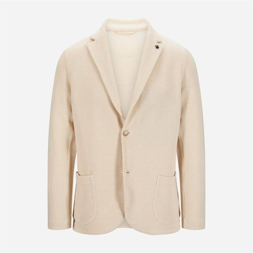 Blazer Jacket Cotton-Linen - Panna Hvit 50