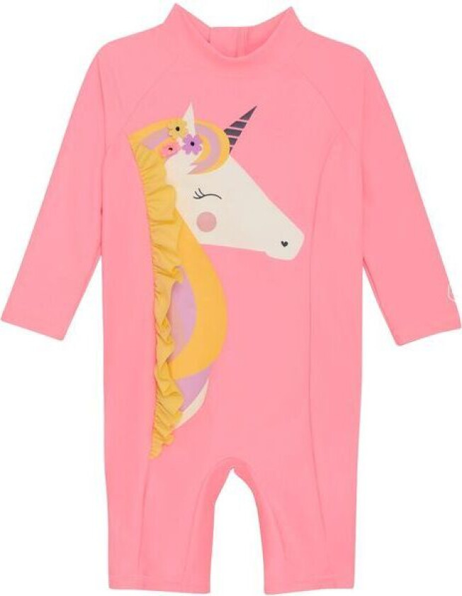 Color Kids UV drakt med print til baby, Plumeria