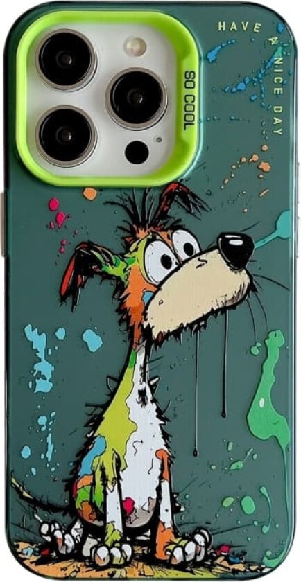 Bakdeksel til iPhone 16 Pro - Oljemaleri hund