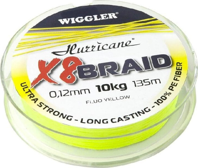 X8 Braid Fluo Yellow 0,12mm 10kg 135m