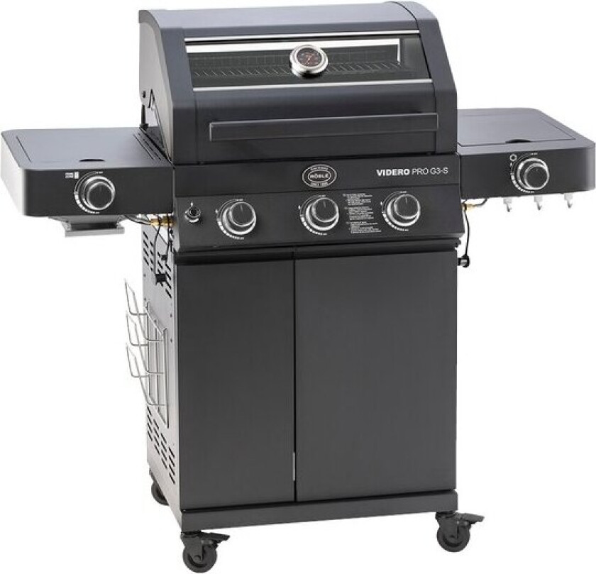 Videro PRO G3-S Vario+ gassgrill 17000W svart