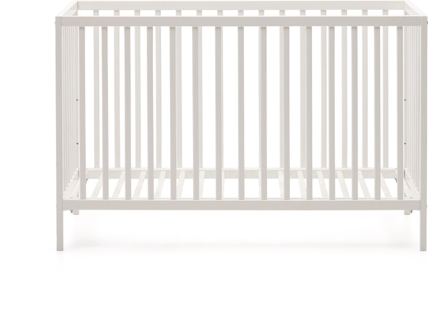 KAVE HOME Shantal heltre barneseng i ask i hvit utførelse, 60 x 120 cm