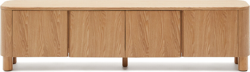 KAVE HOME Salaya TV-stativ i ask kryssfiner, 200 cm x 52 cm