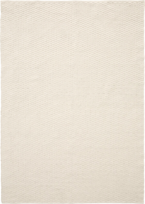 KAVE HOME Mascarell hvitt teppe laget av bomull og polyester 160 x 230 cm