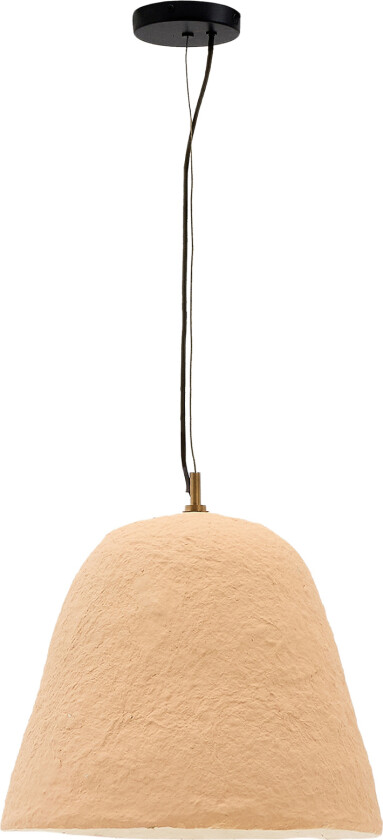 KAVE HOME Lisora taklampe i beige pappmaché Ø35cm