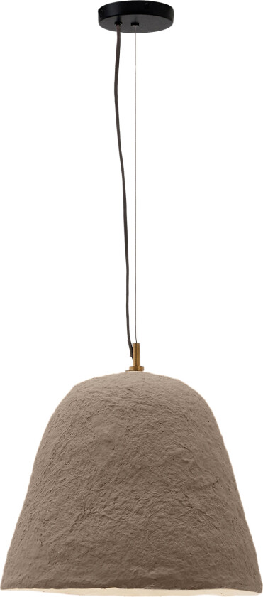 KAVE HOME Lisora taklampe i brun pappmaché Ø35cm