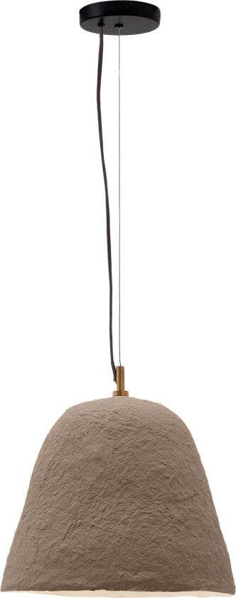 KAVE HOME Lisora taklampe i brun pappmaché Ø25cm