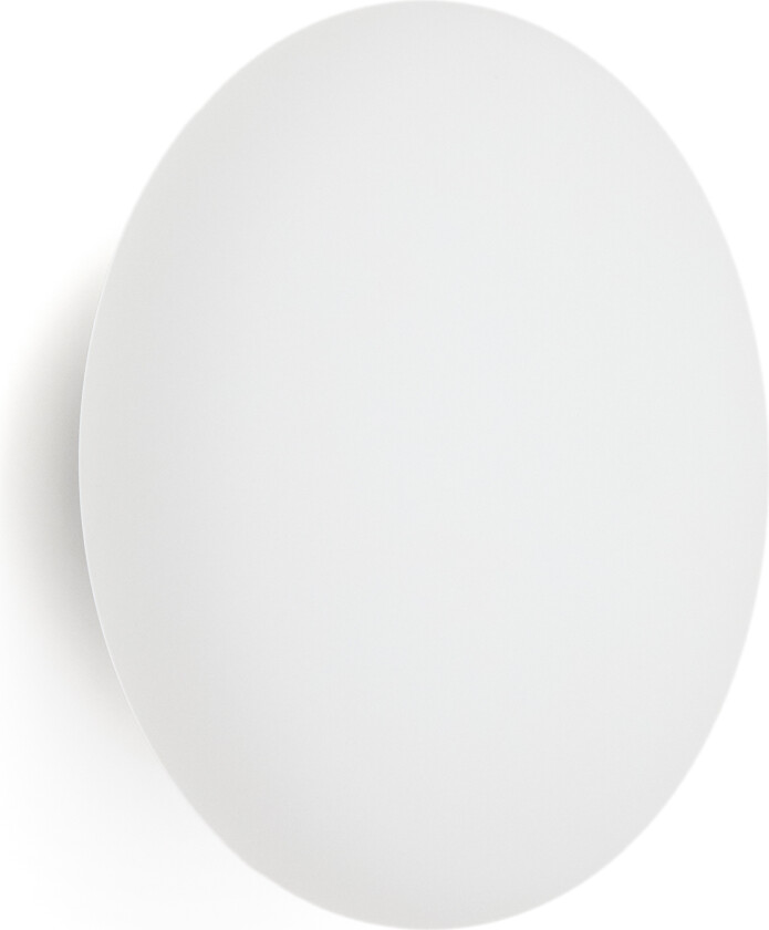 KAVE HOME Bamila vegglampe i røkt glass og sort metall Ø25cm