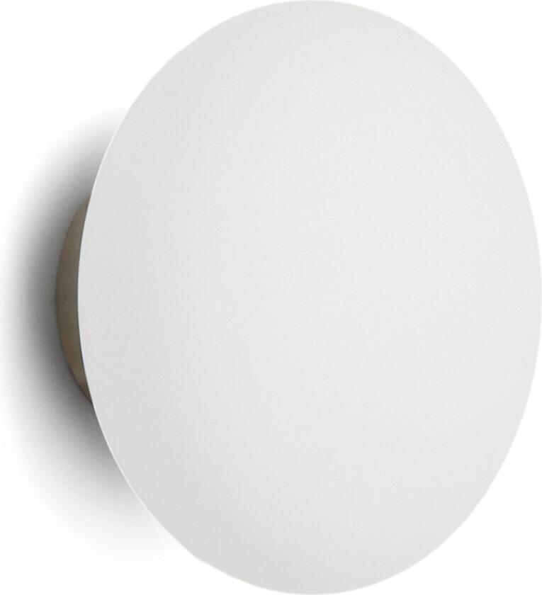 KAVE HOME Bamila vegglampe i røkt glass og nikkel Ø15cm