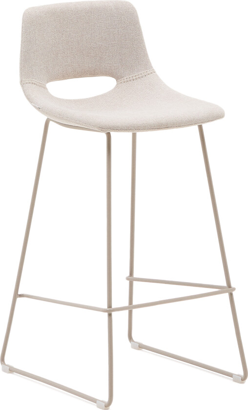 KAVE HOME Zahara beige krakk med stål i beige utførelse, høyde 76 cm