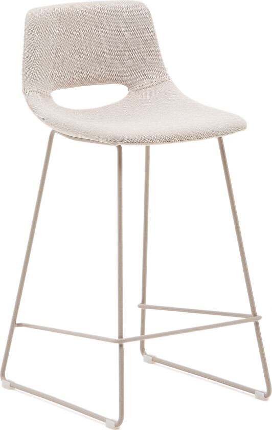 KAVE HOME Zahara beige krakk med stål i beige utførelse, høyde 65 cm