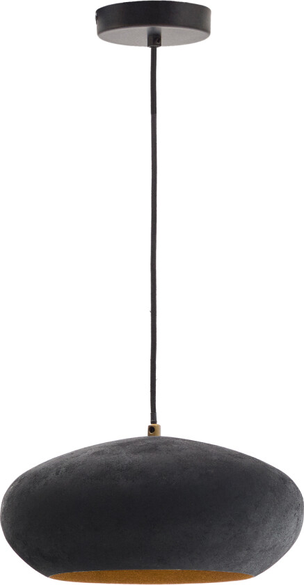 KAVE HOME Inda taklampe i metall i sort utførelse, ø 30 cm