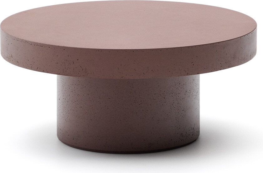 KAVE HOME Aiguablava salongbord i terrakottasement Ø66cm