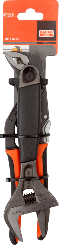 Bilde av Blikkenslagersæt: 8" skiftenøgle+10" vandpumpetang