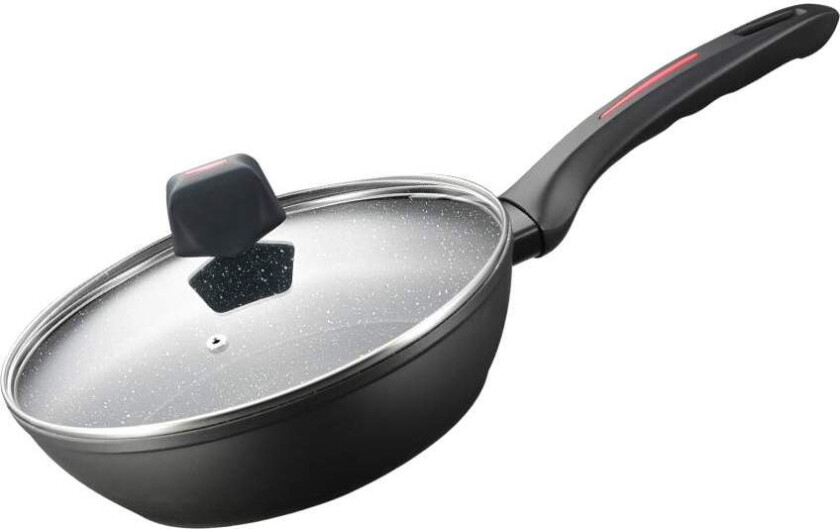 Bilde av RL-FDN24: 24 cm marmorbelagt dyp stekepanne med lokk - 2,2L