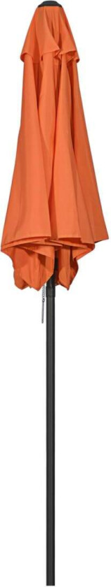 Bilde av Parasoll Ø196 cm, roterende parasoll med sammenleggbar funksjon, sekskantet balkongparaply, strandparasoll, vindtett, stabil mar