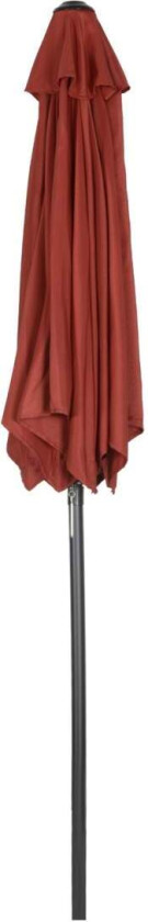 Bilde av Parasoll Ø196 cm, roterende parasoll med sammenleggbar funksjon, sekskantet balkongparaply, strandparasoll, vindtett, stabil mar