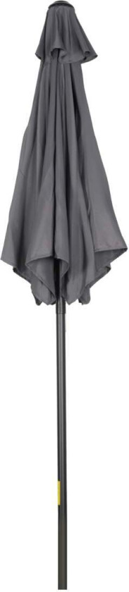 Parasoll Ø196 cm, roterende parasoll med sammenleggbar funksjon, sekskantet balkongparaply, strandparasoll, vindtett, stabil mar