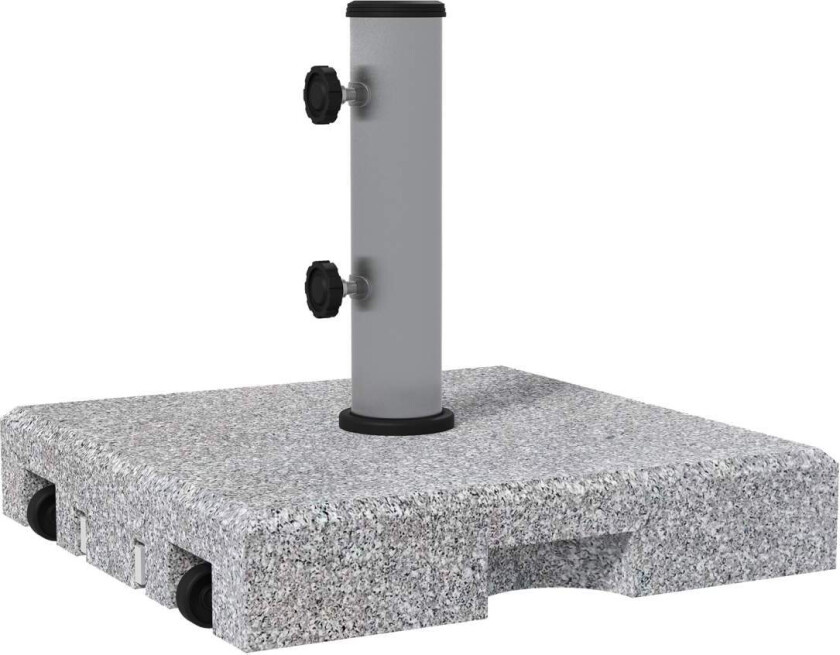 Parasollstativ (laget av granitt) 28kg parasollfot med to knotter på sokkelen for stangdiameter Ø 32/38/48 mm, paraplystativ med