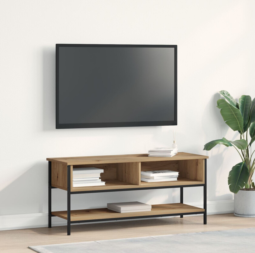 TV-skap Artisan Eik Konstruert Tre Lagring Underholdningssenter