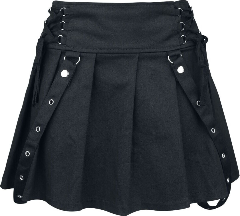 Goth Kort skjørt - Rebellious skjørt - S til XXL - Damer - svart
