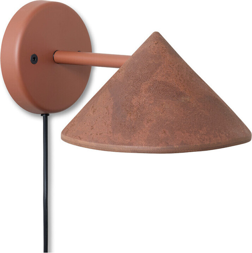 Terra Vegglampe Coffee Waste Rust Red