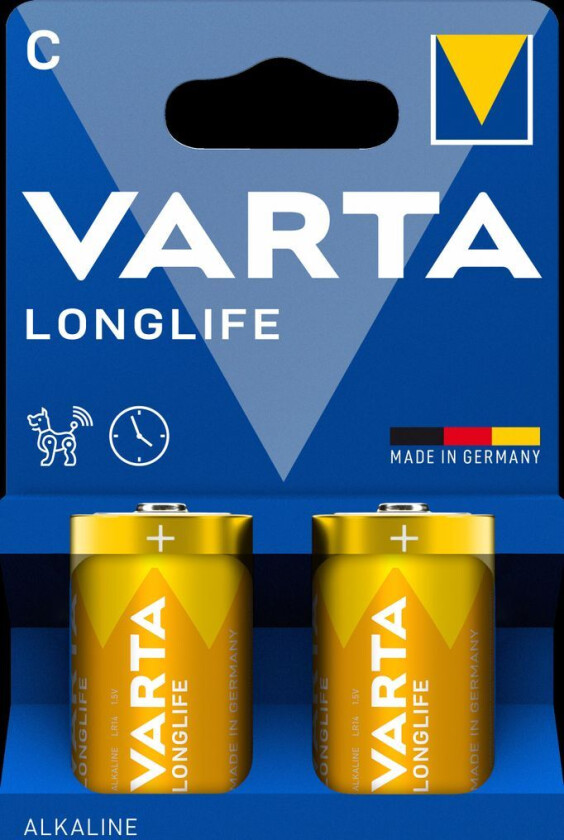 Longlife Alkaline C batteri LR14 2-pak