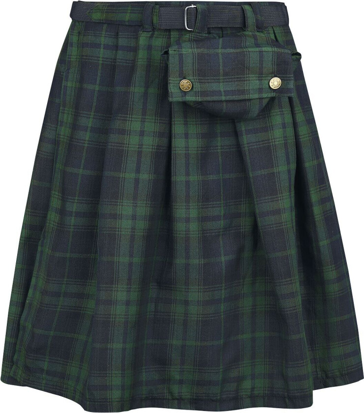 Goth Middellangt skjørt - Fear is Over Kilt - M-L til XL-XXL - Herrer - grønn