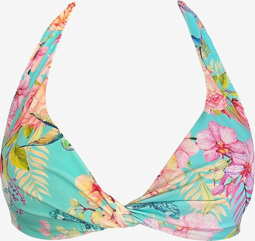 Bikini-BH Exotiq amalfi halter front twist top w removable cups - Flerfarget