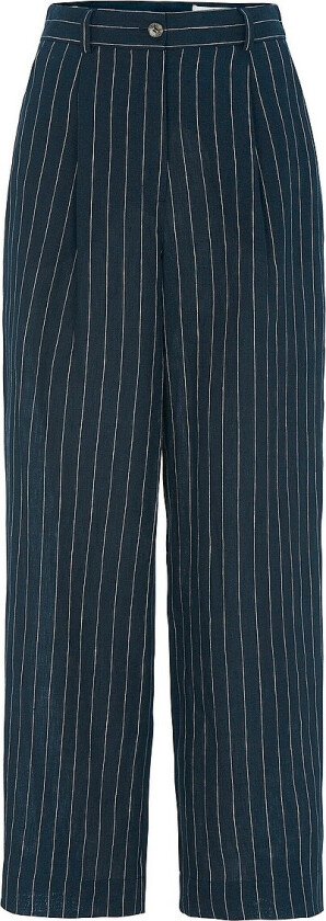 Bilde av Linbukser Nina Pinstripe - Blå