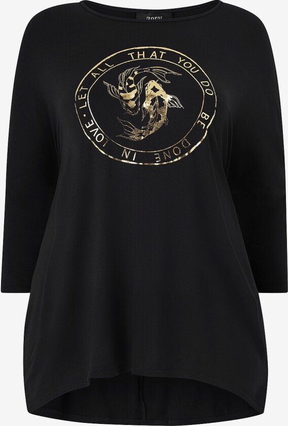 Topp Jade Blouse - Svart