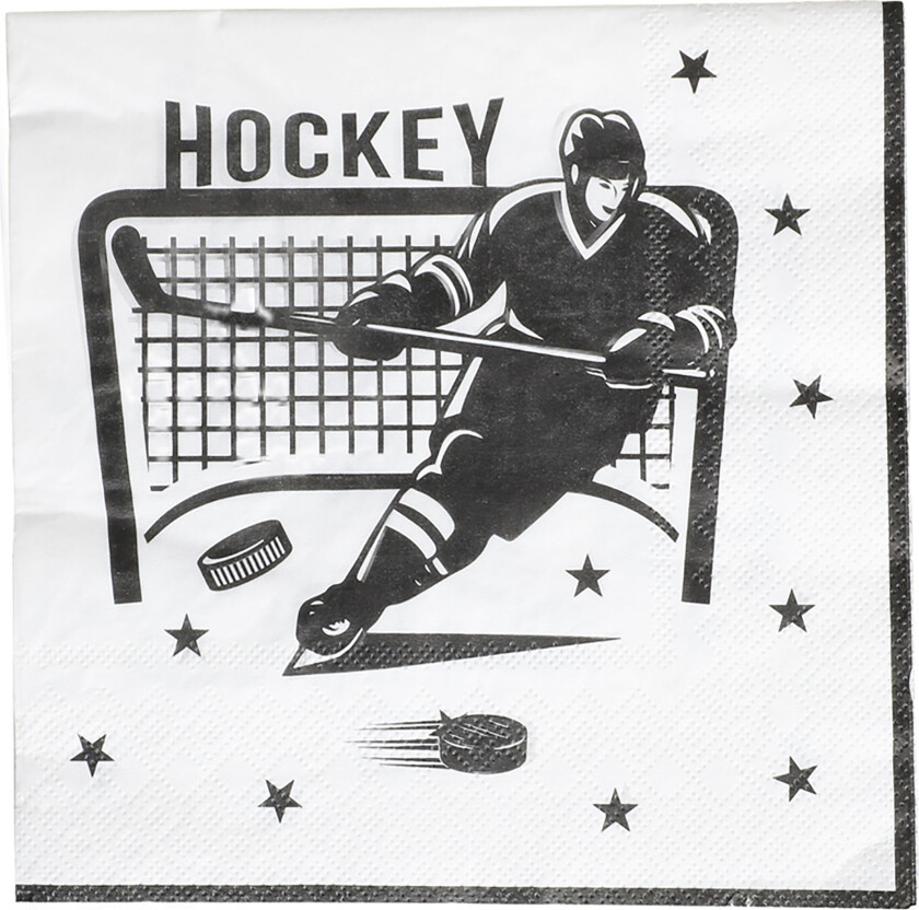 Servietter Hockey - 16-pakning